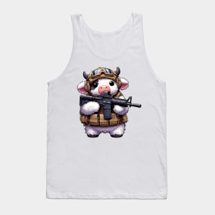 Fluffy Cow Tank Top